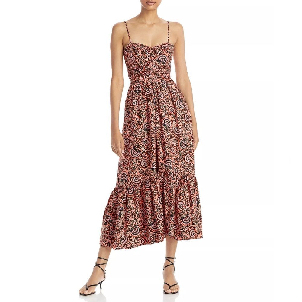 A.L.C. Lilah Printed Midi Dress, Revolve, NWT, Size 8 - Picture 3 of 10